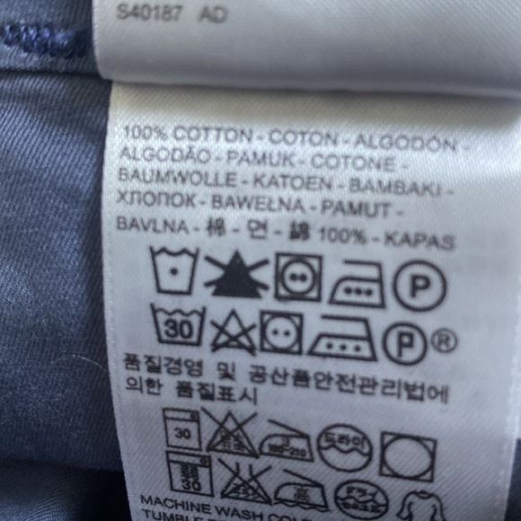 Levi’s Blue 100% Cotton Straight Leg Pants Sz 30 (10) NWOT - Picture 8 of 8